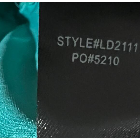 Lulu’s Dress Tropic of Discussion Green Tropical Print Maxi Open Back Size L - Picture 13 of 14